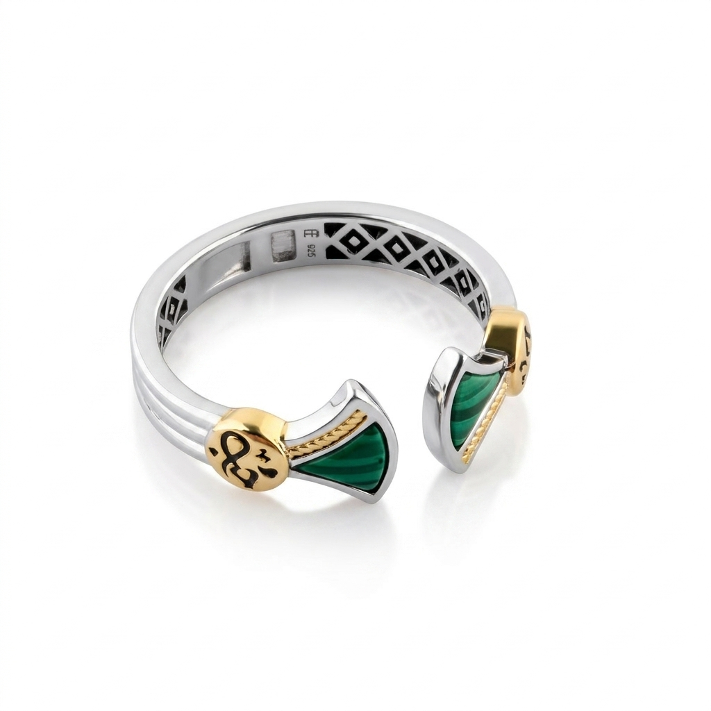 925 Silver Ring Inspired by the Pharaonic Lotus Flower