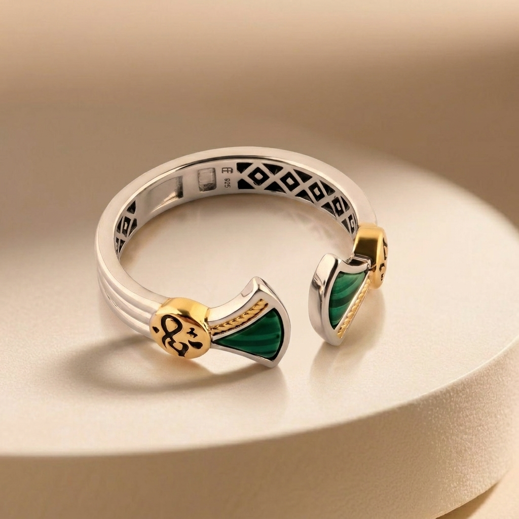 925 Silver Ring Inspired by the Pharaonic Lotus Flower