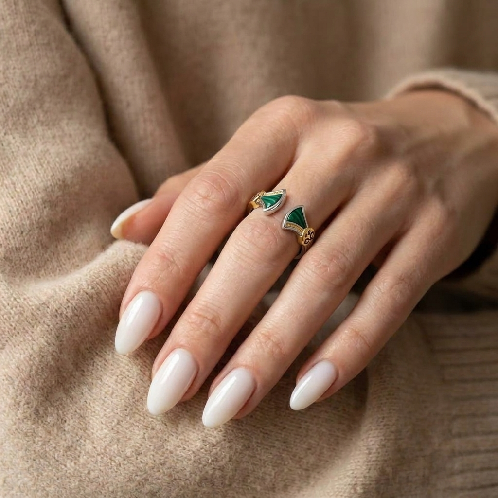 925 Silver Ring Inspired by the Pharaonic Lotus Flower