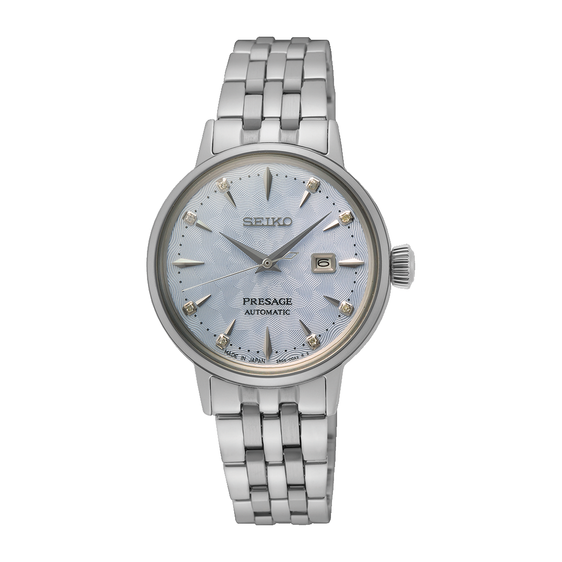 Seiko Presage Sky Blue Dial Stainless Steel Women's Watch