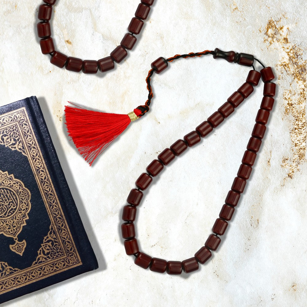 سبحه من الفطران الاحمر  , 33حبة