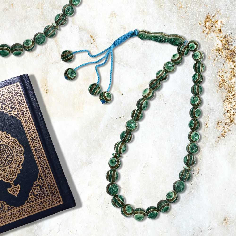 سبحه " أسرار " أكريليك ملونه  , 33حبة