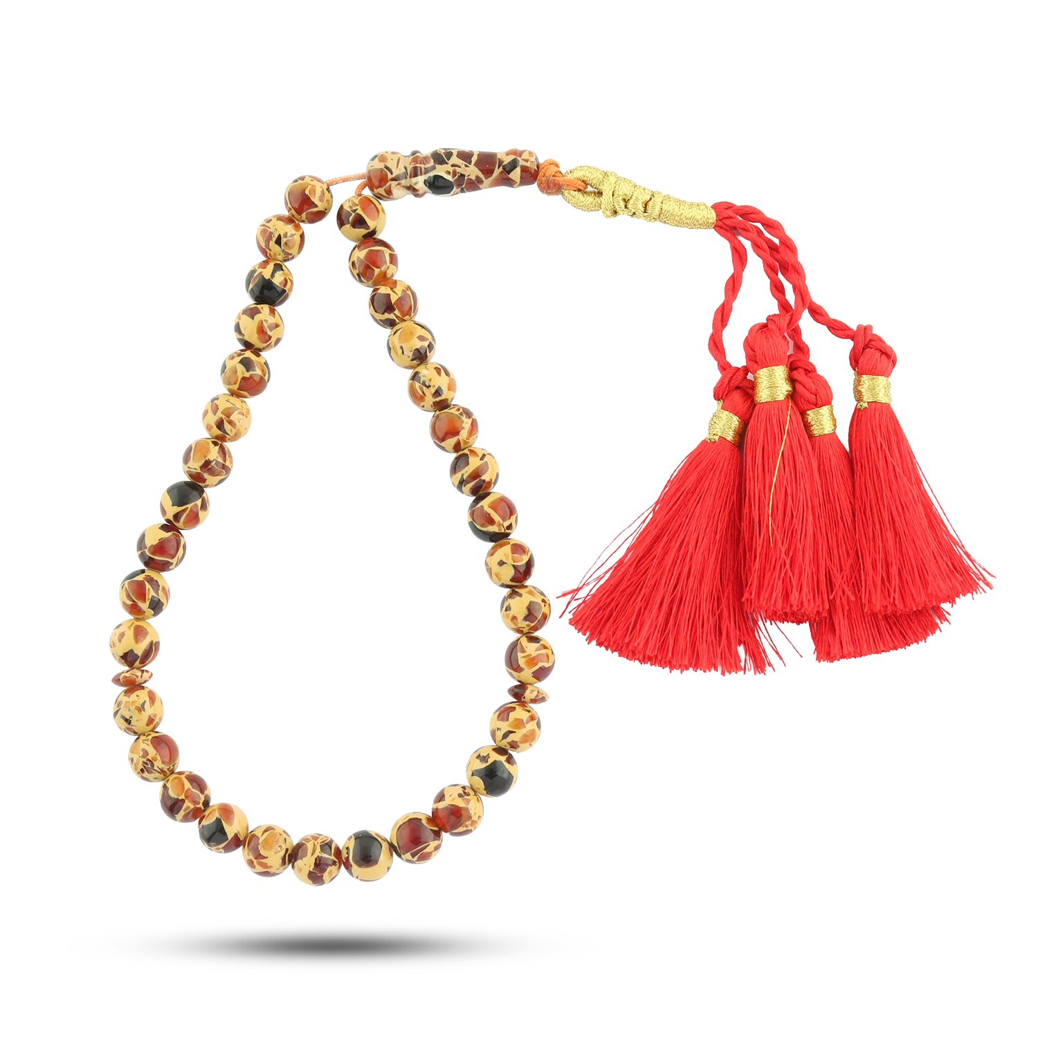 سبحة تراب العمبر المدور 33 حبة 6 مم