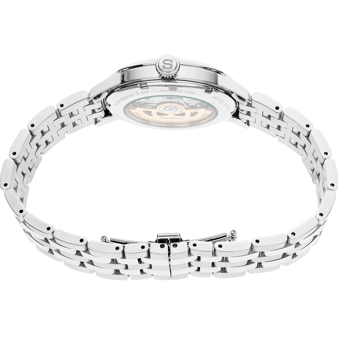 Seiko Presage Green Dial Stainless Steel Bracelet Men's Watch