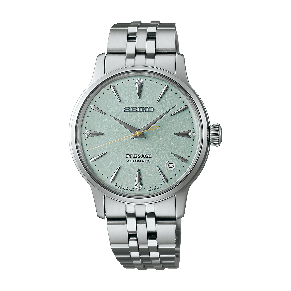 Seiko Presage Light Green Dial Stainless Steel Women's Watch