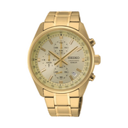 Seiko Ivory Dial Gold-tone Men's Watch