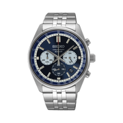 Seiko Blue Dial Silver Stainless Steel Men's Watch