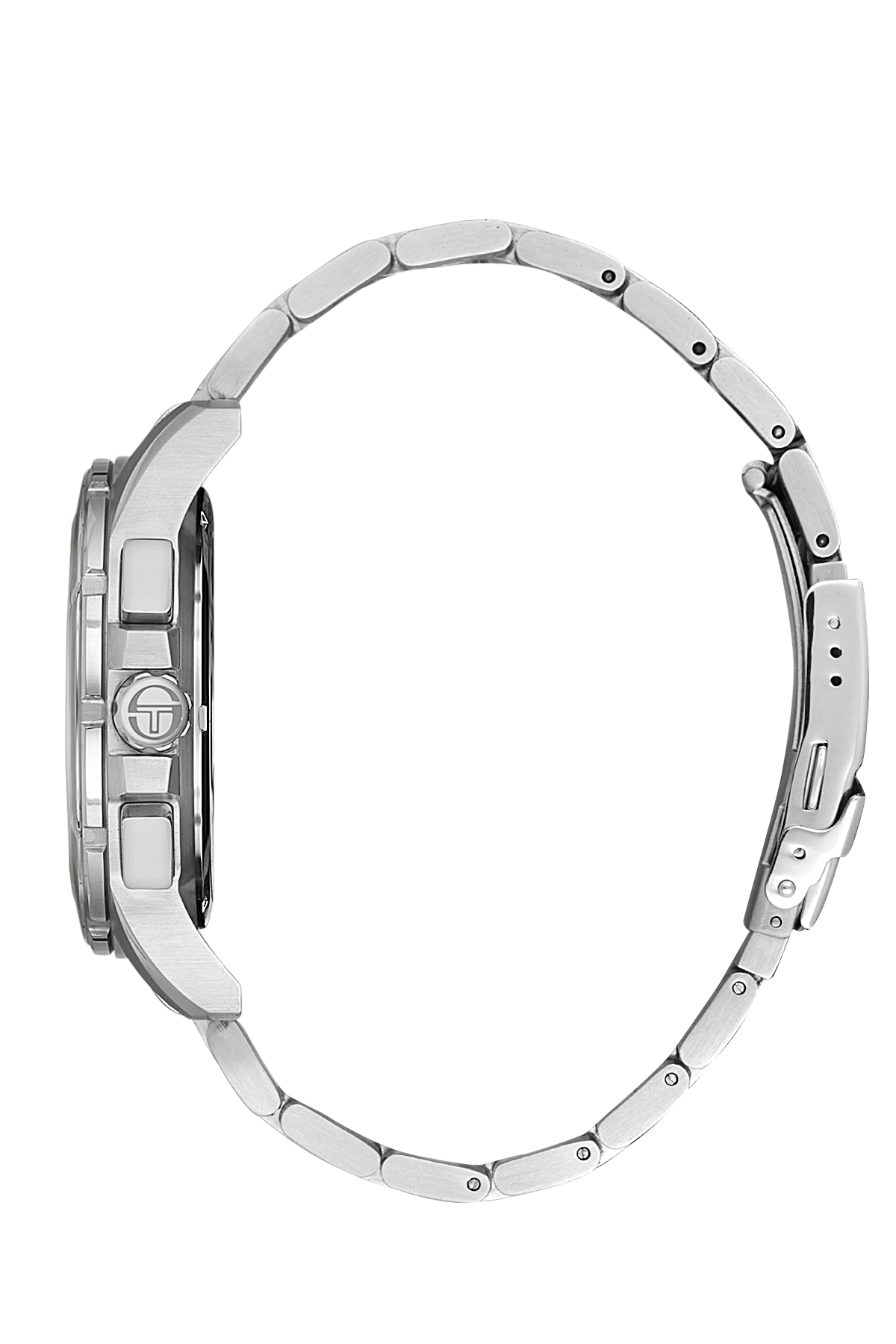 Sergio Tacchini Men's Chronograph Watch – Blue Dial & Silver Stainless Steel Bracelet