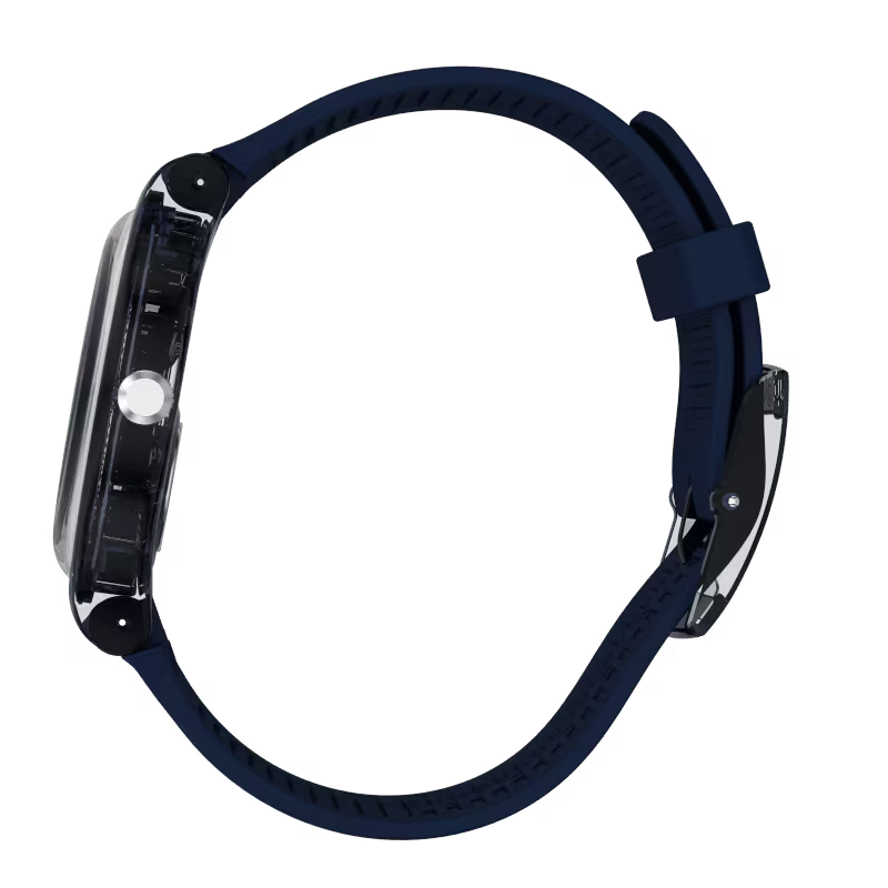 Swatch Women's Analog Watch – Blue Dial & Blue Silicone Strap