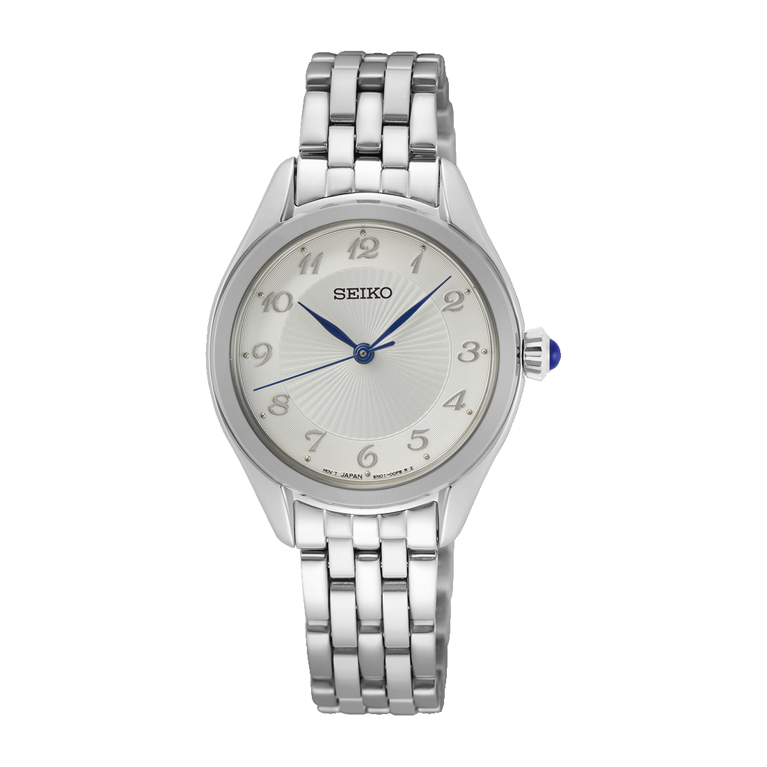 Seiko Silver Dial Blue Hands Women's Watch