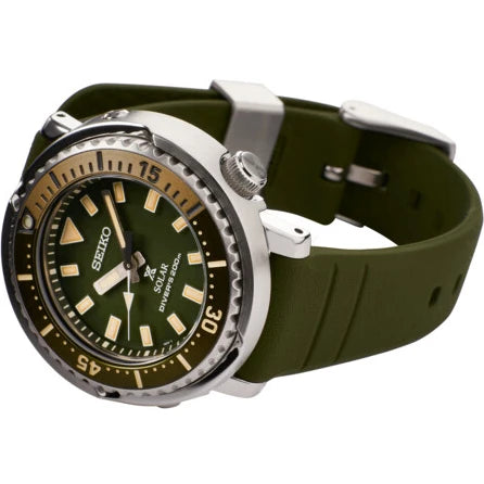 Seiko Prospex Green Dial Green Silicone Strap Women's Watch