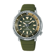 Seiko Prospex Green Dial Green Silicone Strap Women's Watch