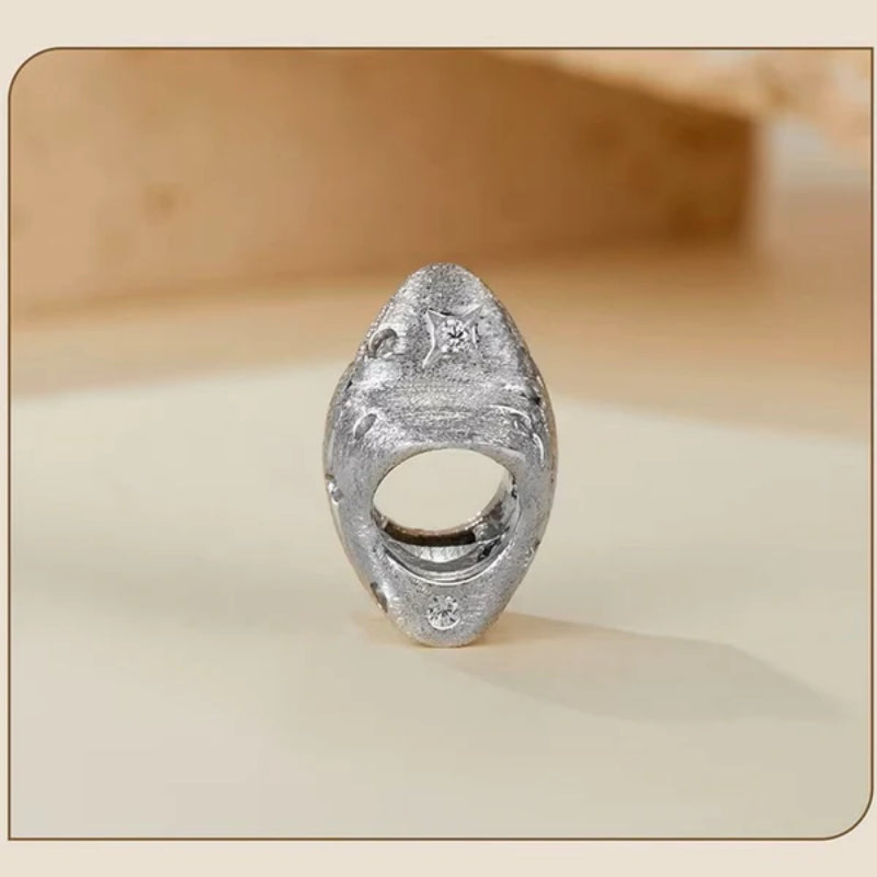 دلاية فضة 925 شكل نجمة مزينة بأحجار