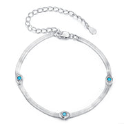 Blue Eyes 925 Silver Bracelet