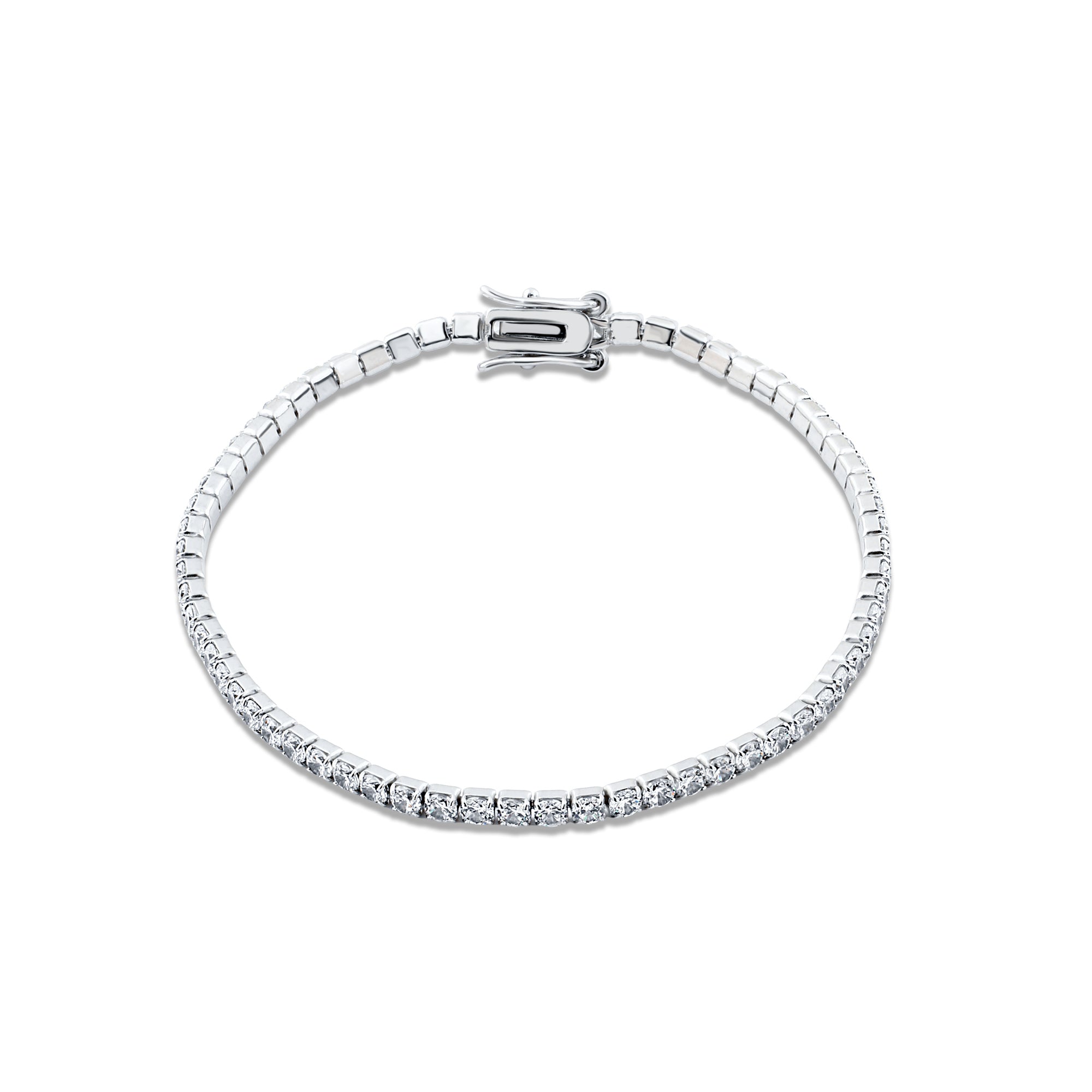 انسيال تنس كلاسيك - فضة  925 مطلي بلاتين