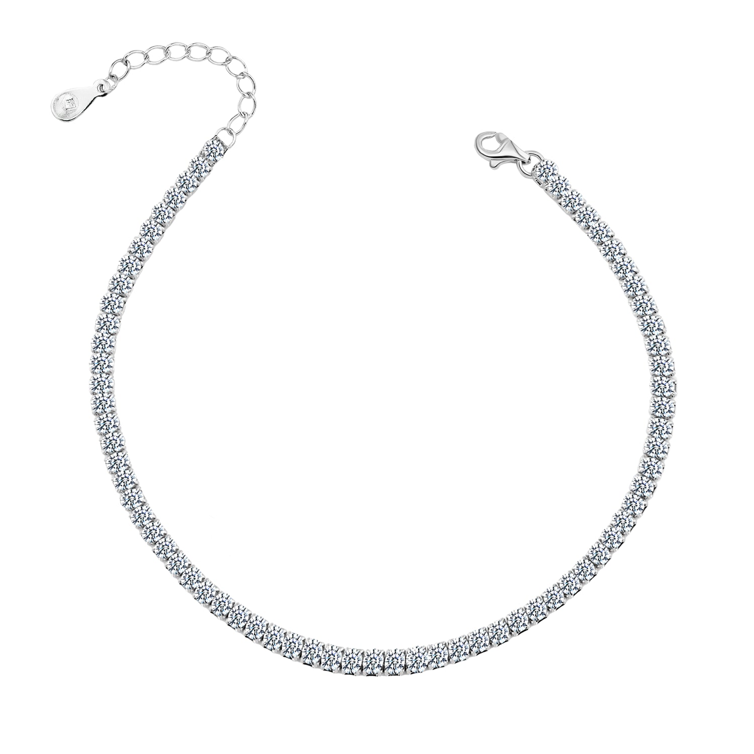 انسيال "تنس" فضة عيار 925 بإطلالة راقية