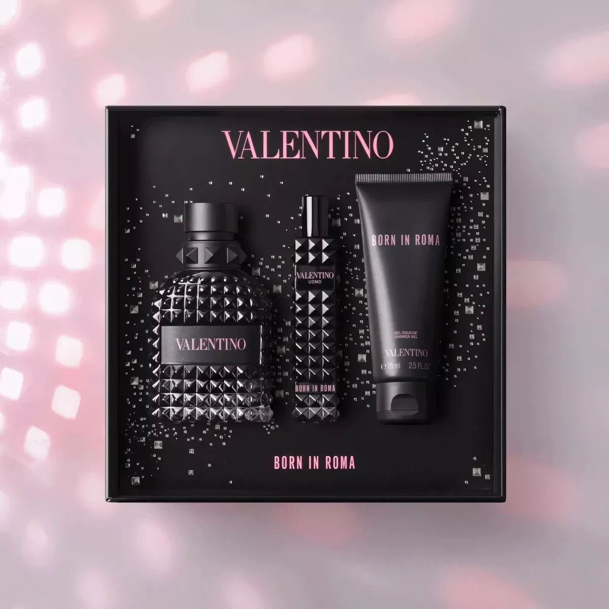 مجموعة عطر فالنتينو أومو بورن إن روما أو دو تواليت – 100 مل
