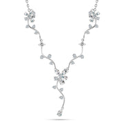 925 Sterling Silver Necklace With Tree Foliage Design