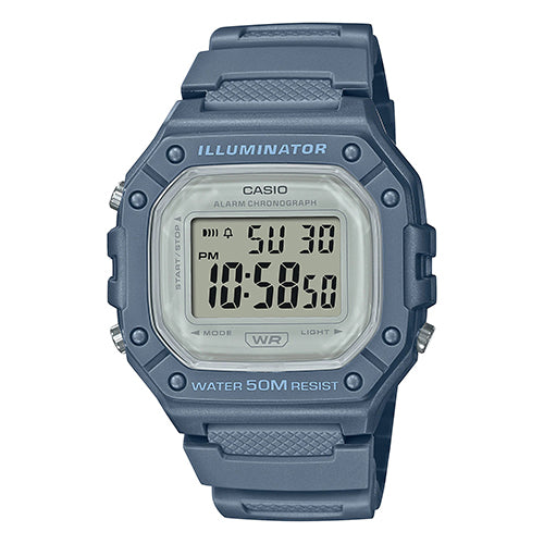 Casio Women's Sports Digital Watch – Blue Strap, LED Backlight, 50M Water Resistant