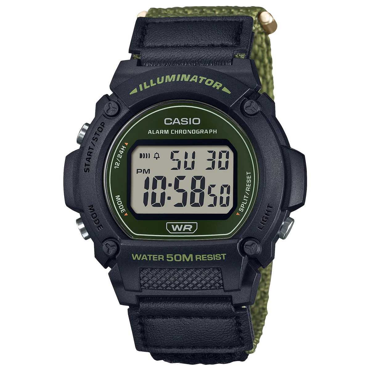 Casio Men's Digital Watch - Black Case and Cloth Band