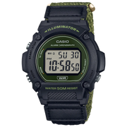 Casio Men's Digital Watch - Black Case and Cloth Band