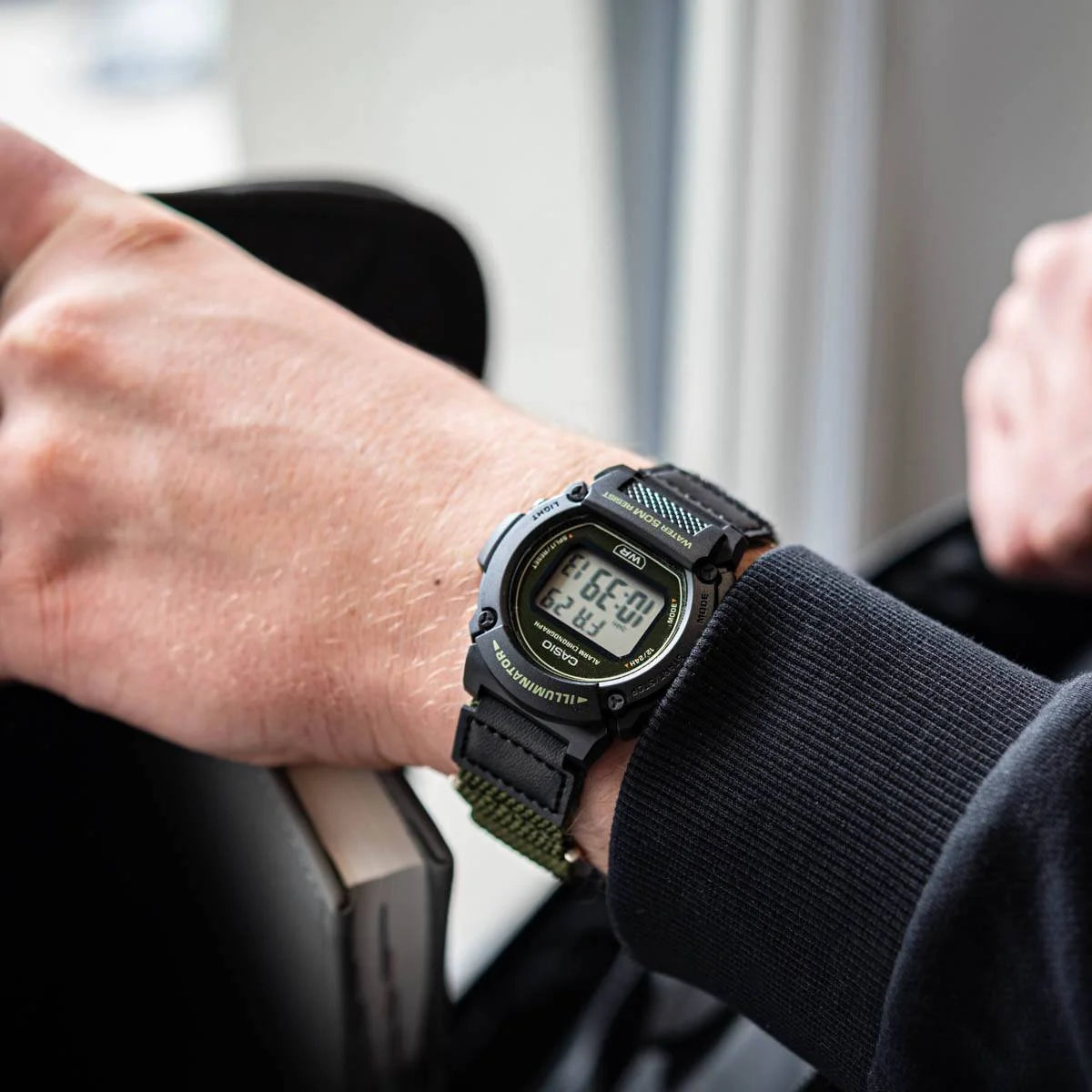Casio Men's Digital Watch - Black Case and Cloth Band