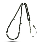 Lux Kuka Prayer Beads Inlaid with 999 Silver and Turquoise Stones – 33 Beads - WROS006