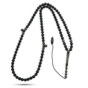 سبحة كوك لوكس فاخرة 99 حبة مع فضة عيار 999 ولازورد طبيعي