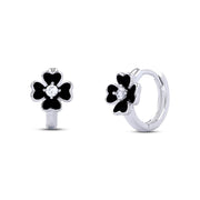 925 Sterling Silver Rose-Shaped Earrings