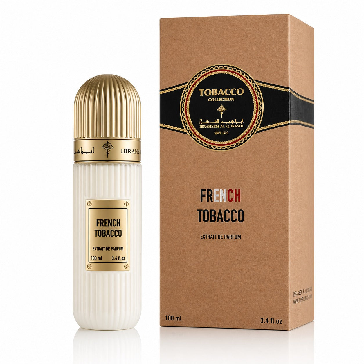 عطر فرنسي توباكو من إبراهيم القرشي  – إكستريت دي بارفان – 100 مل للجنسين