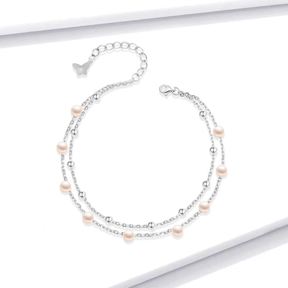 Bracelet pearl design 925 Sterling Silver