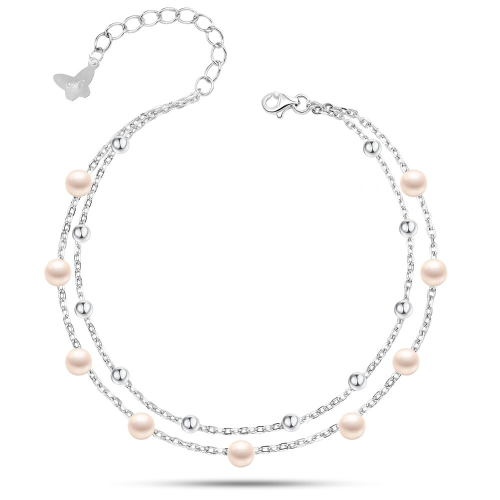 Bracelet pearl design 925 Sterling Silver