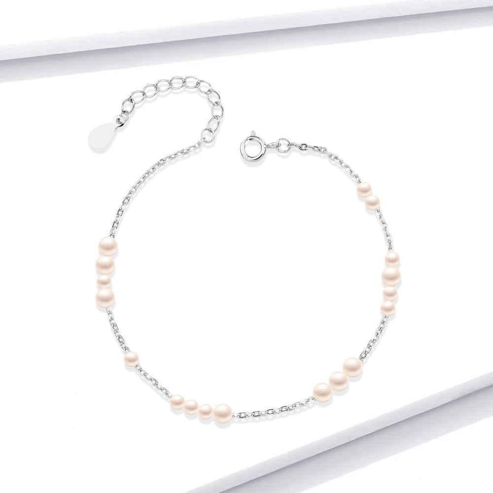 Bracelet pearl design 925 Sterling Silver