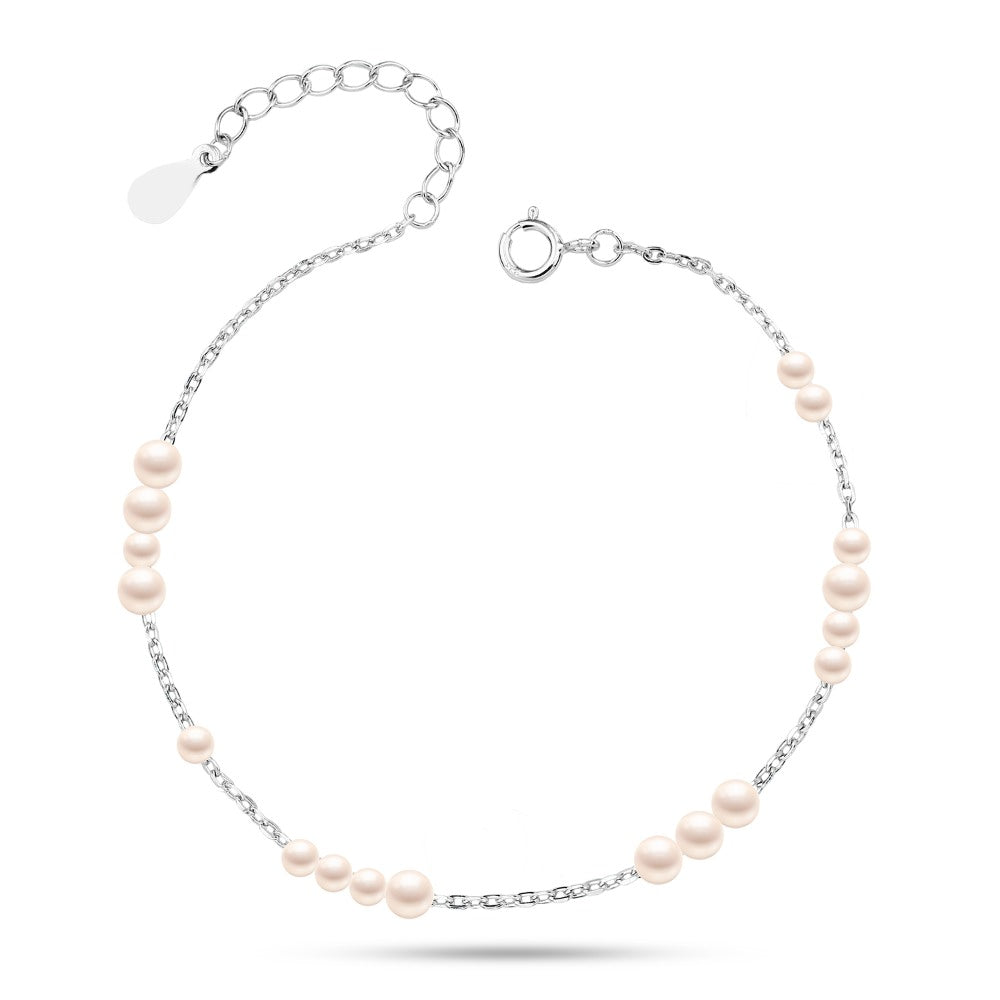 Bracelet pearl design 925 Sterling Silver