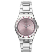 Swatch Pinkaround Crystals Stainless Steel Bracelet Pink Dial - YLS455GC