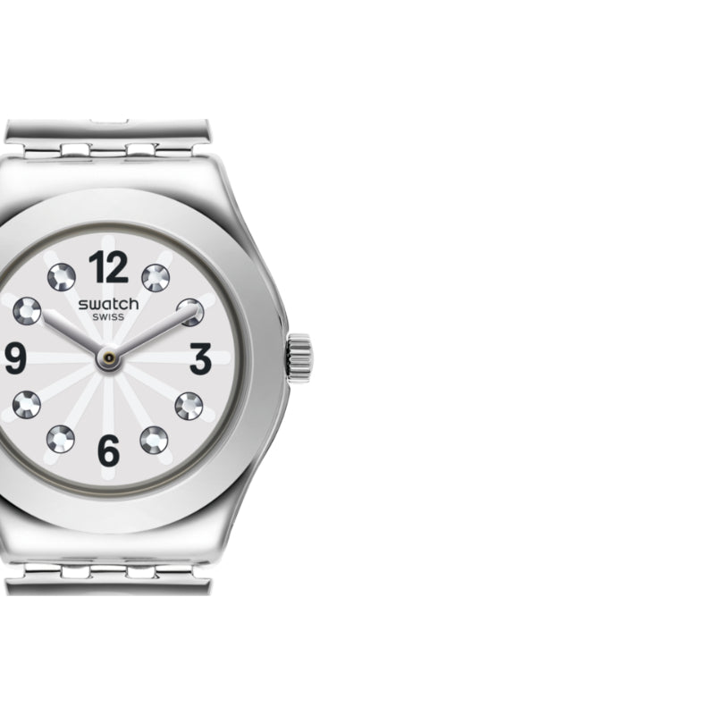 Swatch Irony Netural Wristwatch Silver Stainless Steel Strap For Women - YSS323G