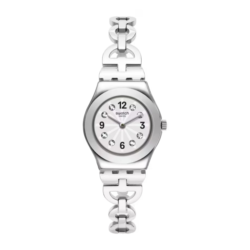 Swatch Irony Netural Wristwatch Silver Stainless Steel Strap For Women - YSS323G
