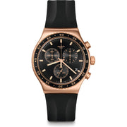 Swatch Men's Chronograph Rubber Strap Watch