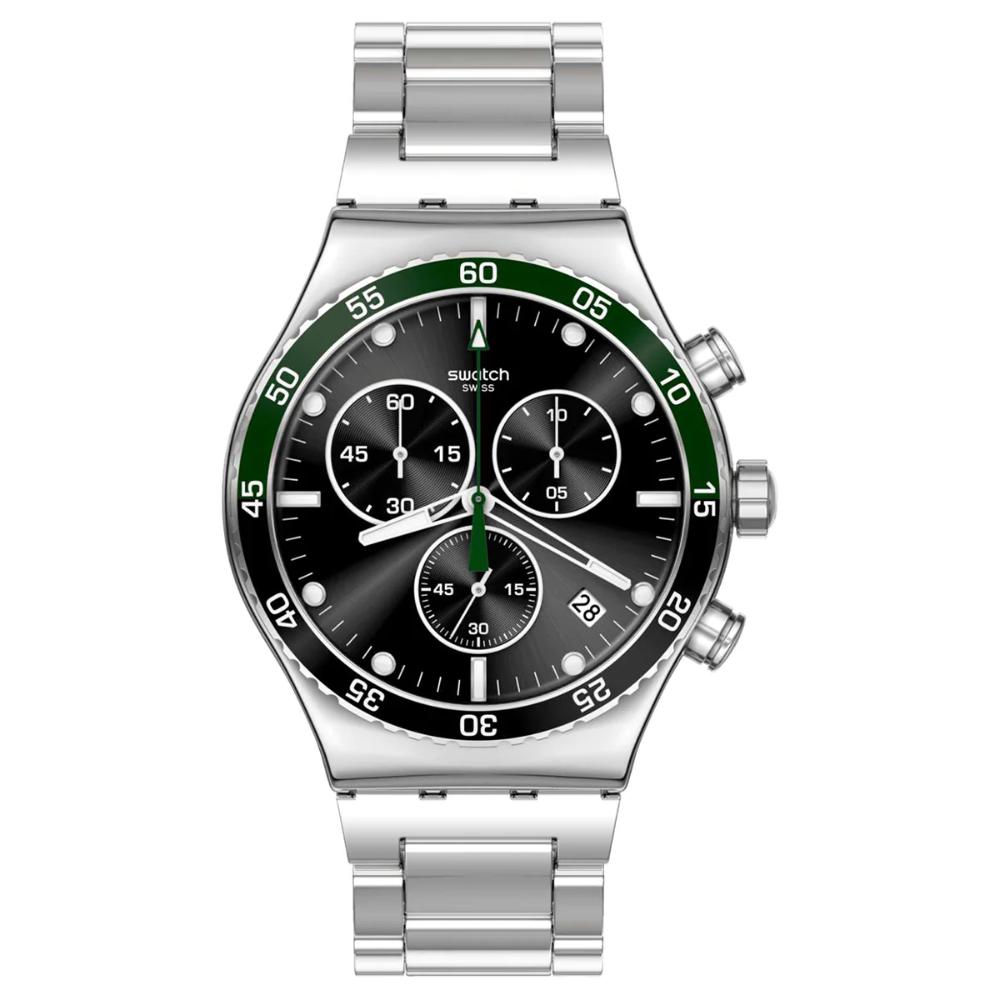 Swatch Men's Chronograph Stainless Steel Strap Watch