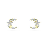 925 Sterling Silver Open C-Shaped Hoop Earrings