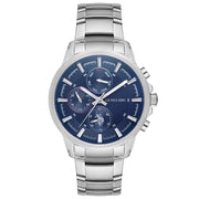 U.S. Polo Blue Dial Silver Bracelet Men's Watch