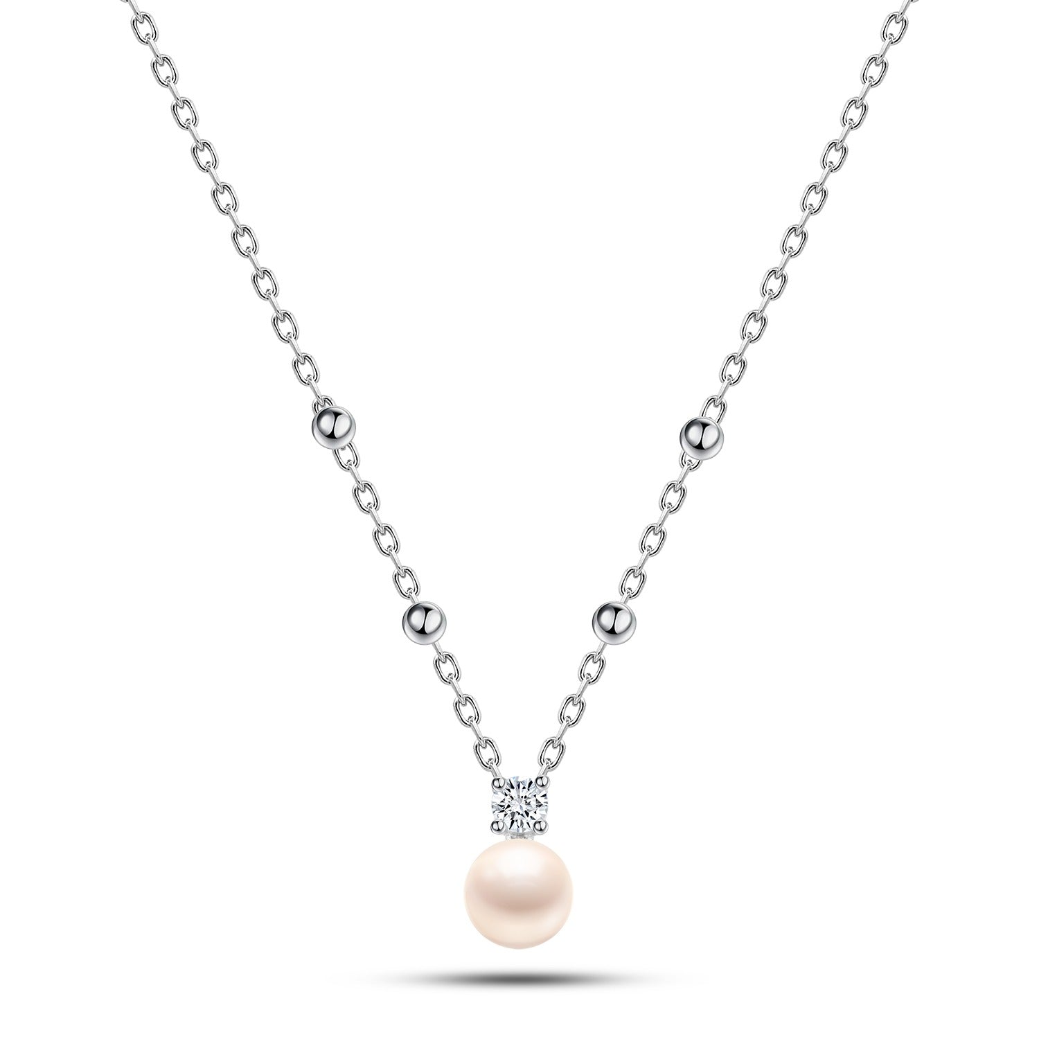 Necklace "Pearl of Femininity" 925 Sterling Silver