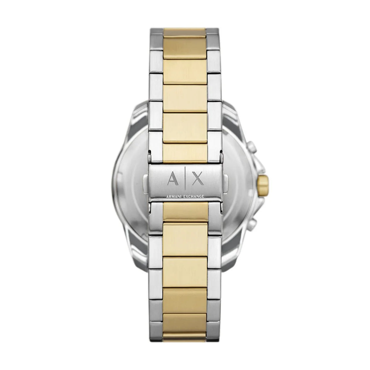 Armani Exchange Men's Chronograph Watch – Green Dial with Two-Tone Gold Stainless Steel Bracelet