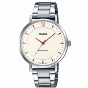 LTP-VT04D-7ADF - Casio Women's Watch with Silver Bracelet and White Dial