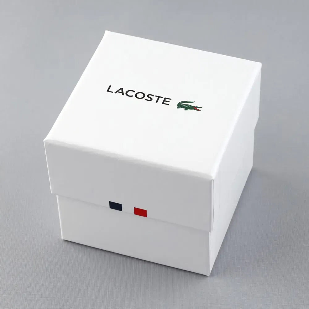 Lacoste Men's Quartz Silicone Black Dial Black Resin Strap Watch - 2011233