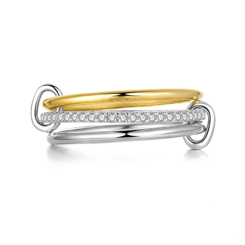 Multi Layer 925 Silver Ring