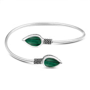 Malachite 925 Silver Bangle