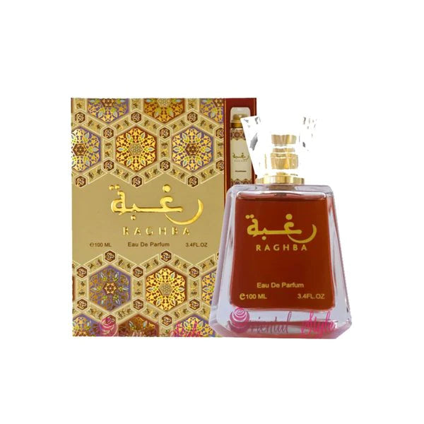 Raghba Unisex Set (100ml Perfume + Deodorant) Eau de Parfum by Lattafa