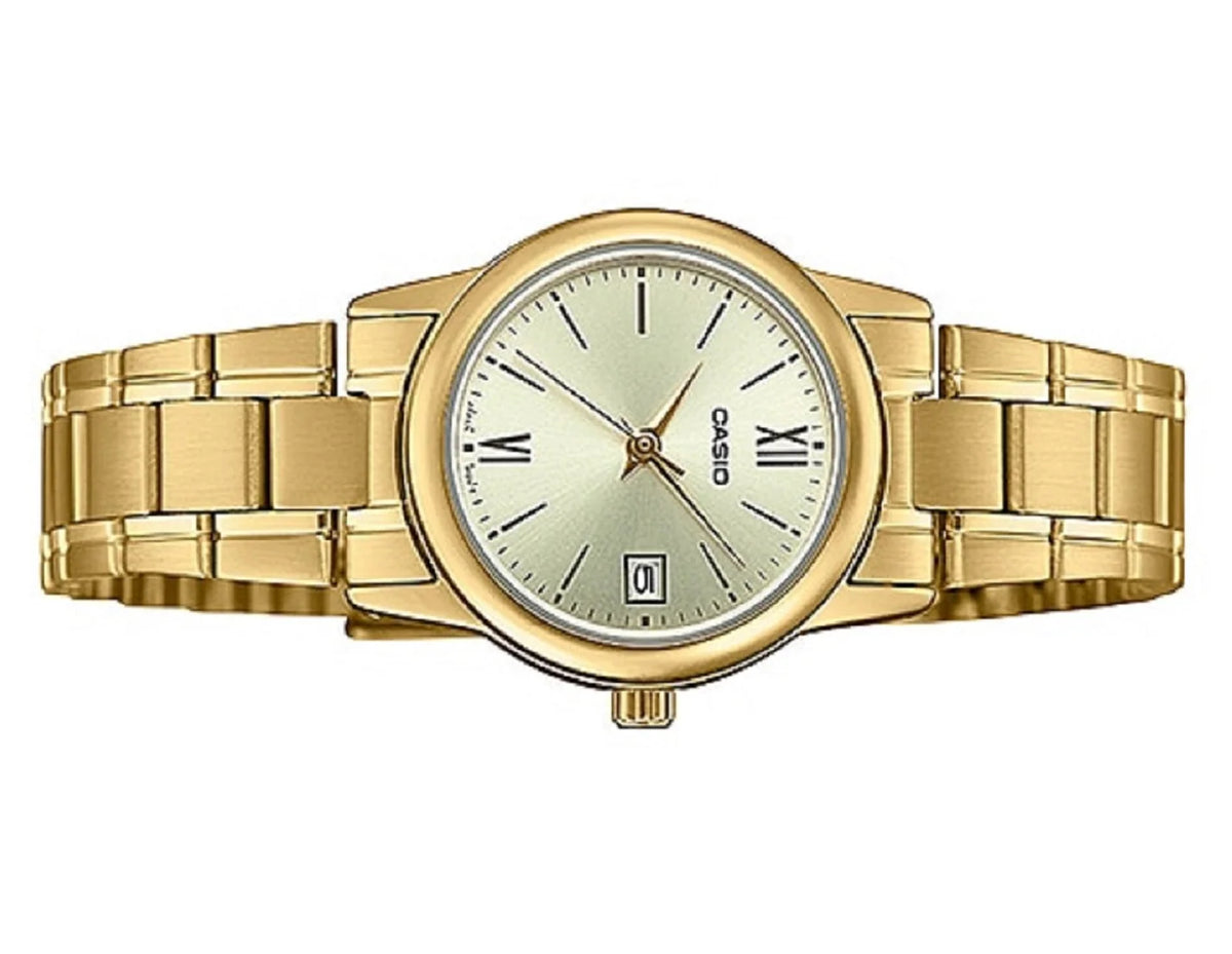 Casio Champagne Dial Gold-tone Bracelet Women's Watch