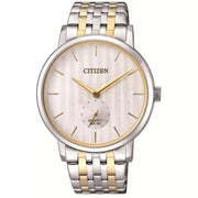 Citizen Men's Quartz Watch with Two-Tone Stainless Steel Bracelet and Silver Dial BE9174-55A
